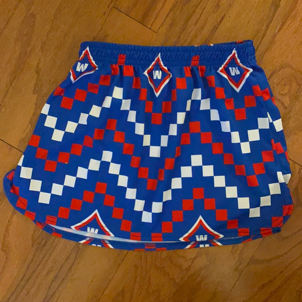 XS Sportabella blue,red, and white skirt